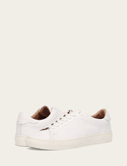 Men's White Astor Low Lace Slip On Sneakers