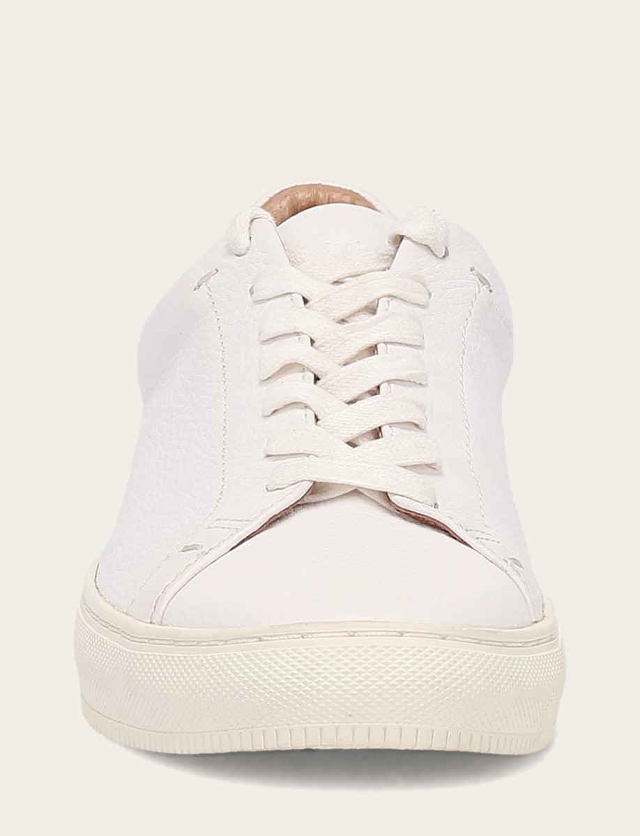 Men's White Astor Low Lace Slip On Sneakers