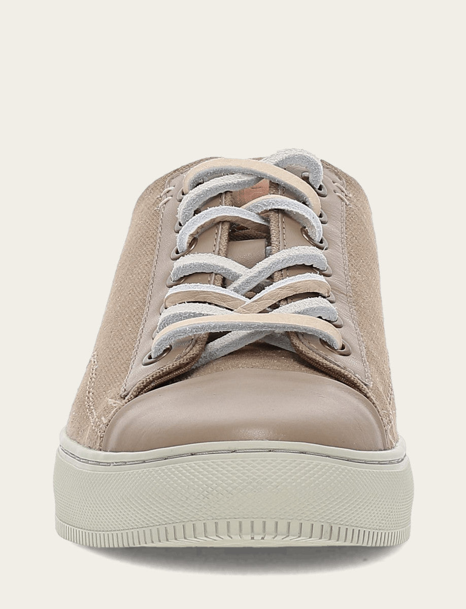 Men's Khaki Astor Cap Toe Low Lace Sneakers