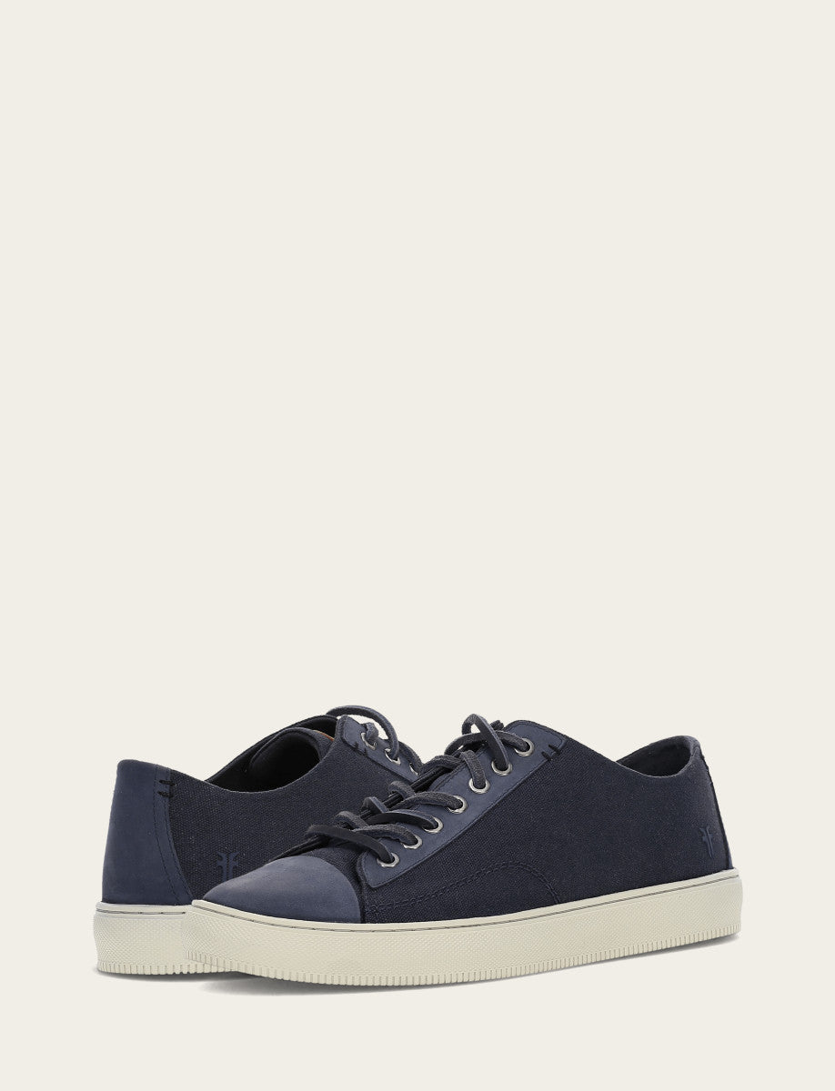Men's Indigo Astor Cap Toe Low Lace Sneakers