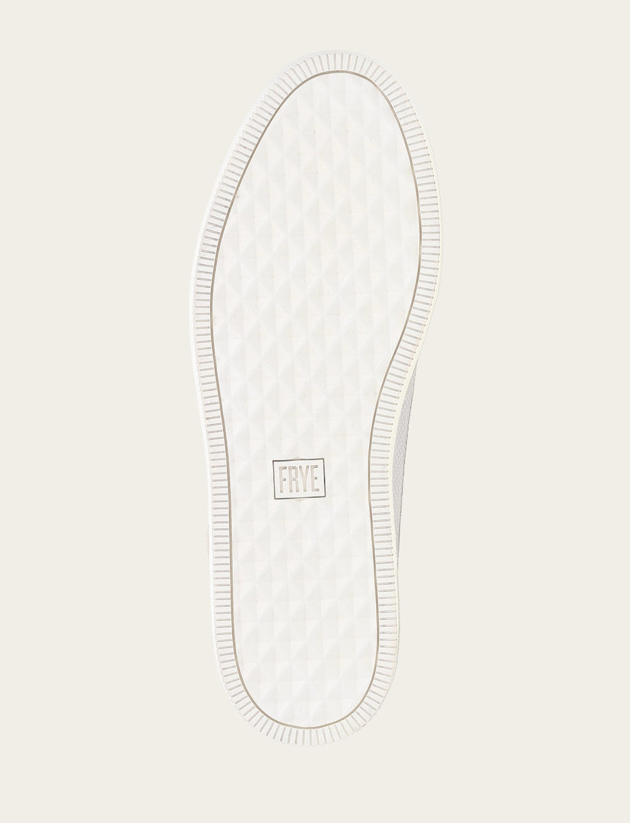 Men's White Astor Cap Toe Low Lace Sneakers