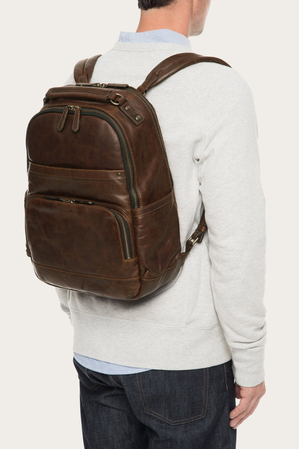 Logan Dark Brown Backpack