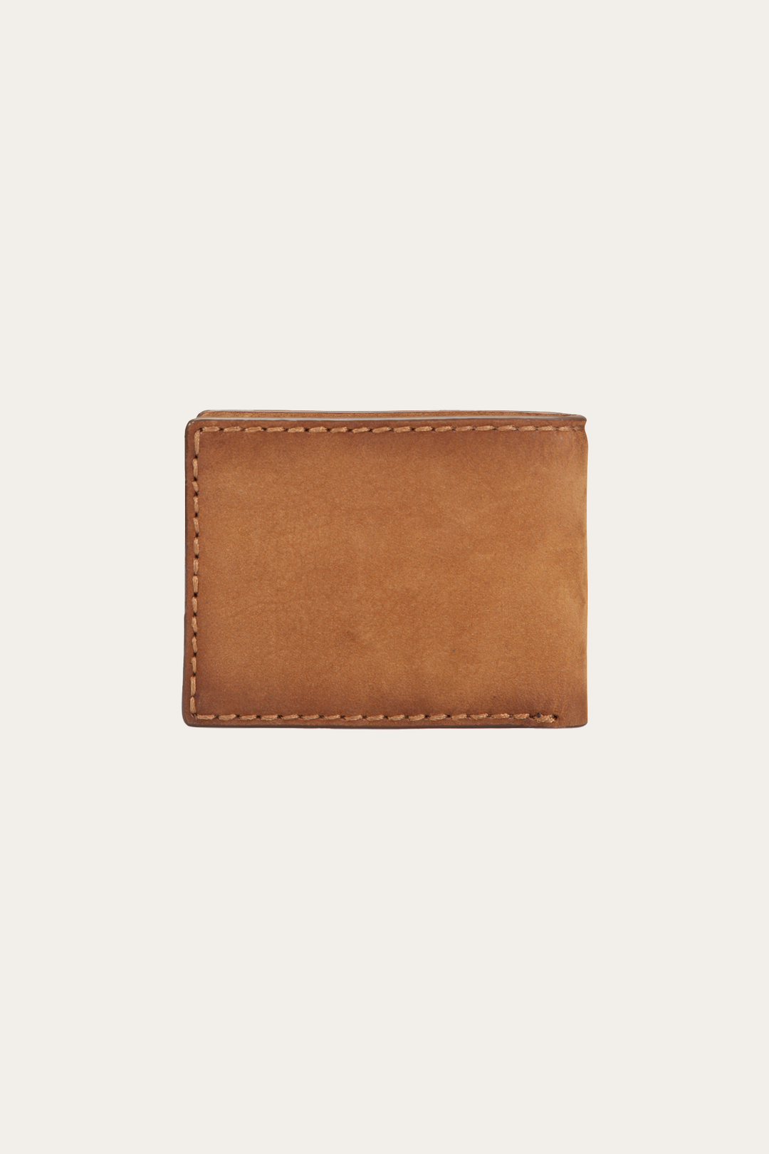 Logan Nubuck Cognac Money Clip Card Case
