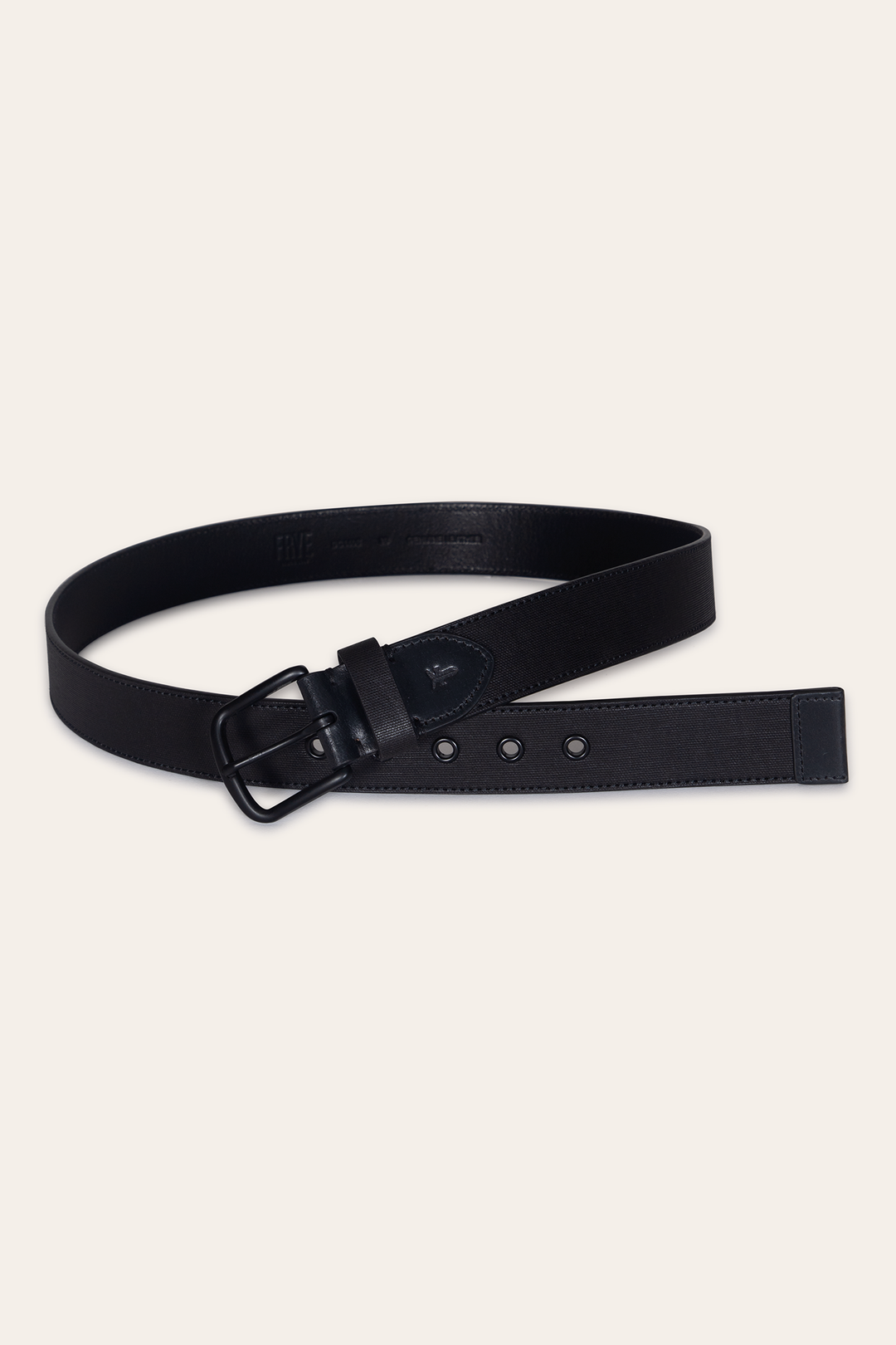 Men’s Black 38mm Coated Canvas Belt