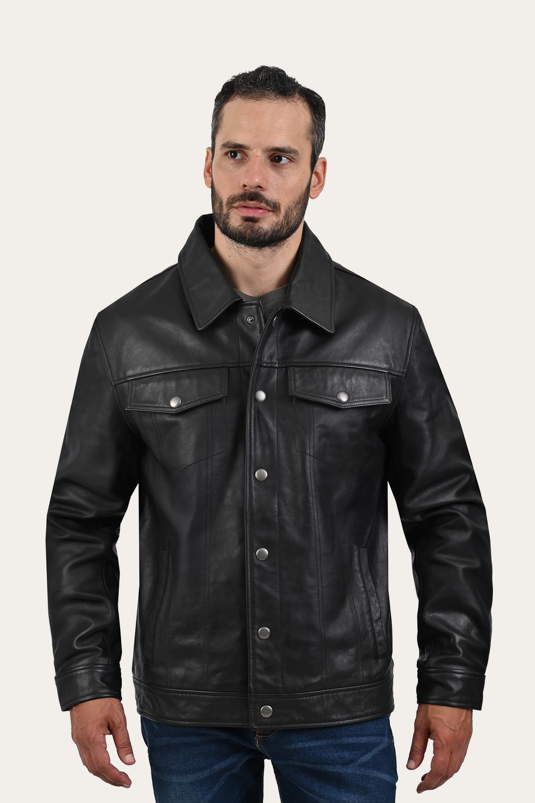 Black Baxter Trucker Jacket