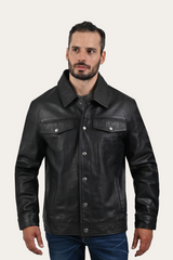 Black Baxter Trucker Jacket