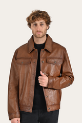 Brown Baxter Trucker Jacket