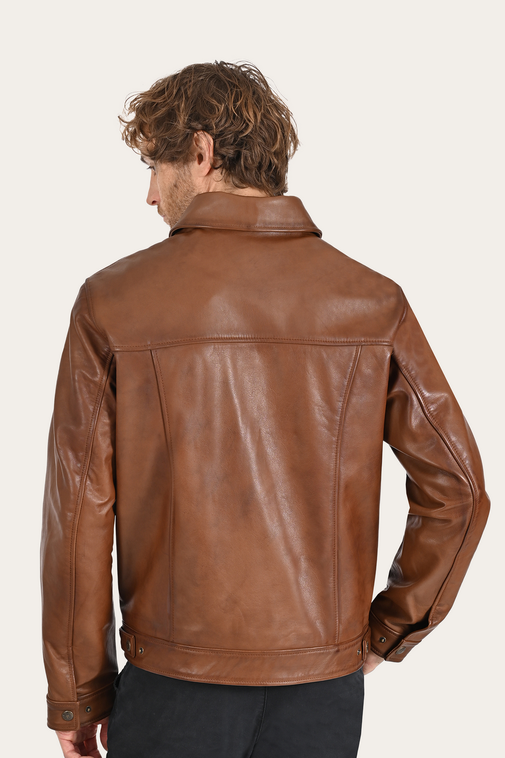 Brown Baxter Trucker Jacket