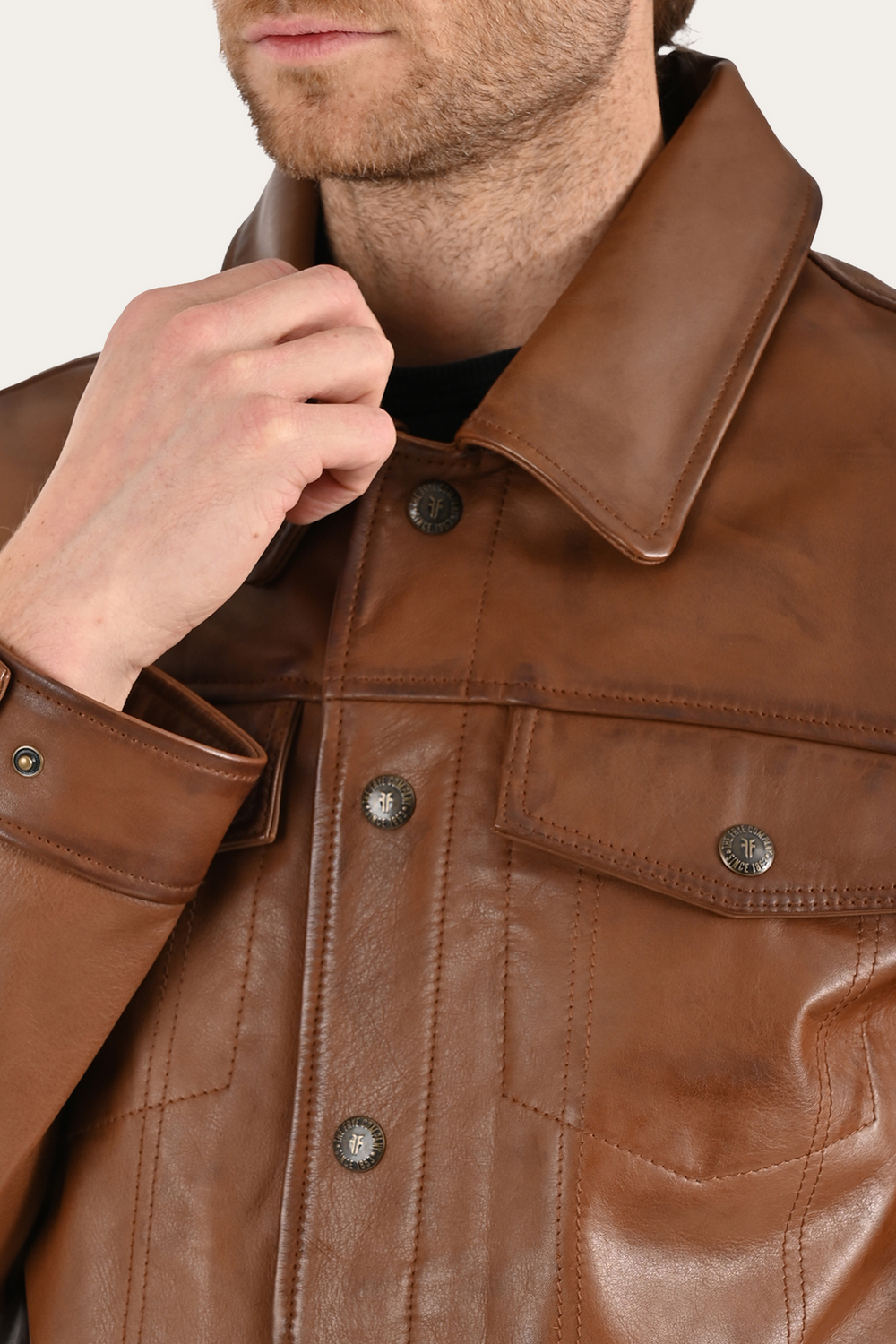 Brown Baxter Trucker Jacket