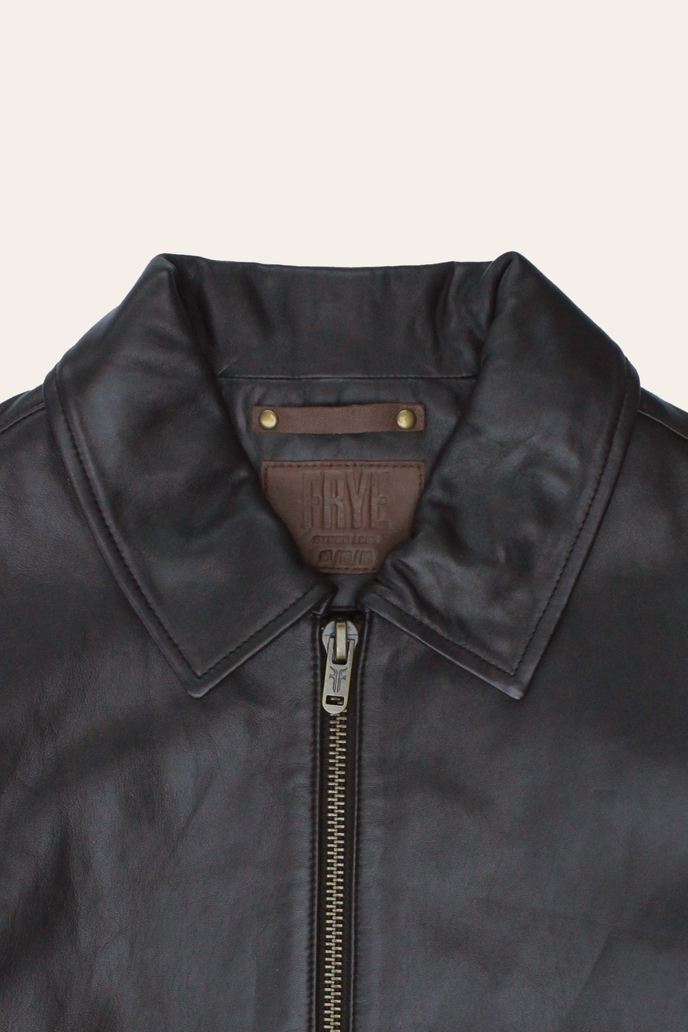 Men’s Dark Brown Dusty Trucker Leather Jacket
