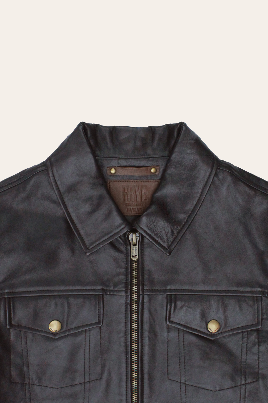 Men’s Dark Brown Kentucky Trucker Leather Jacket