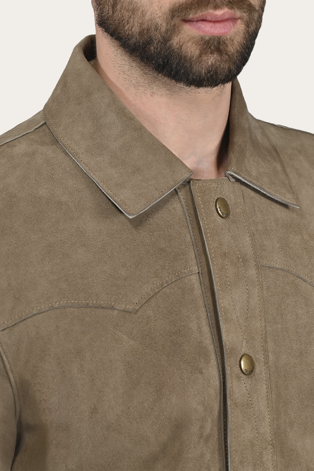 Men’s Taupe Judd Suede Shacket