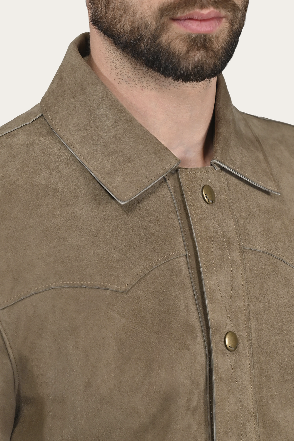 Men’s Taupe Judd Suede Shacket