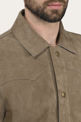 Men’s Taupe Judd Suede Shacket