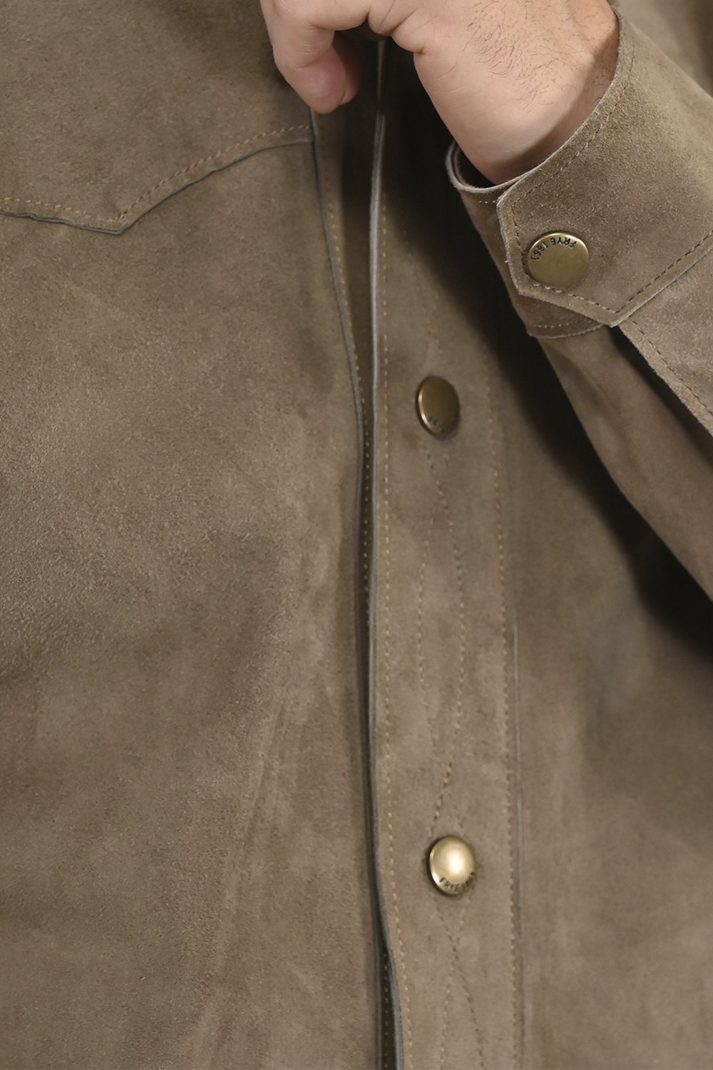 Men’s Taupe Judd Suede Shacket