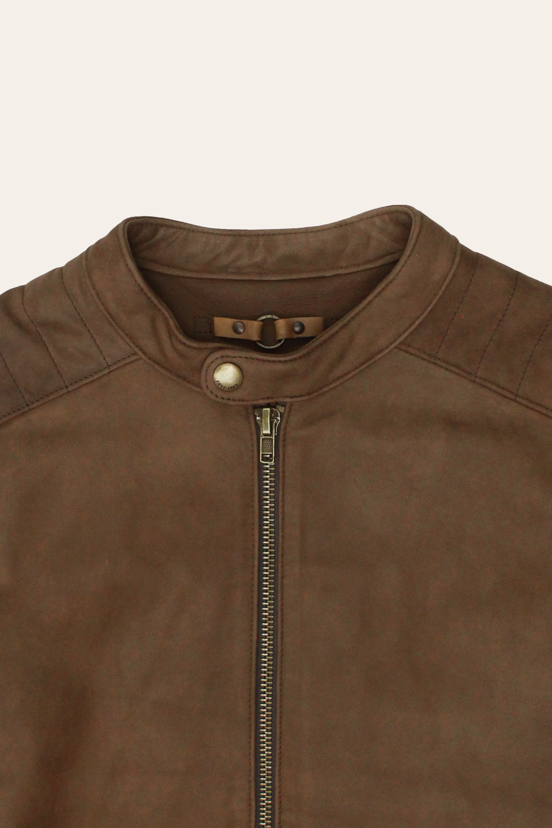Men’s Tobacco Desert Racer Leather Jacket