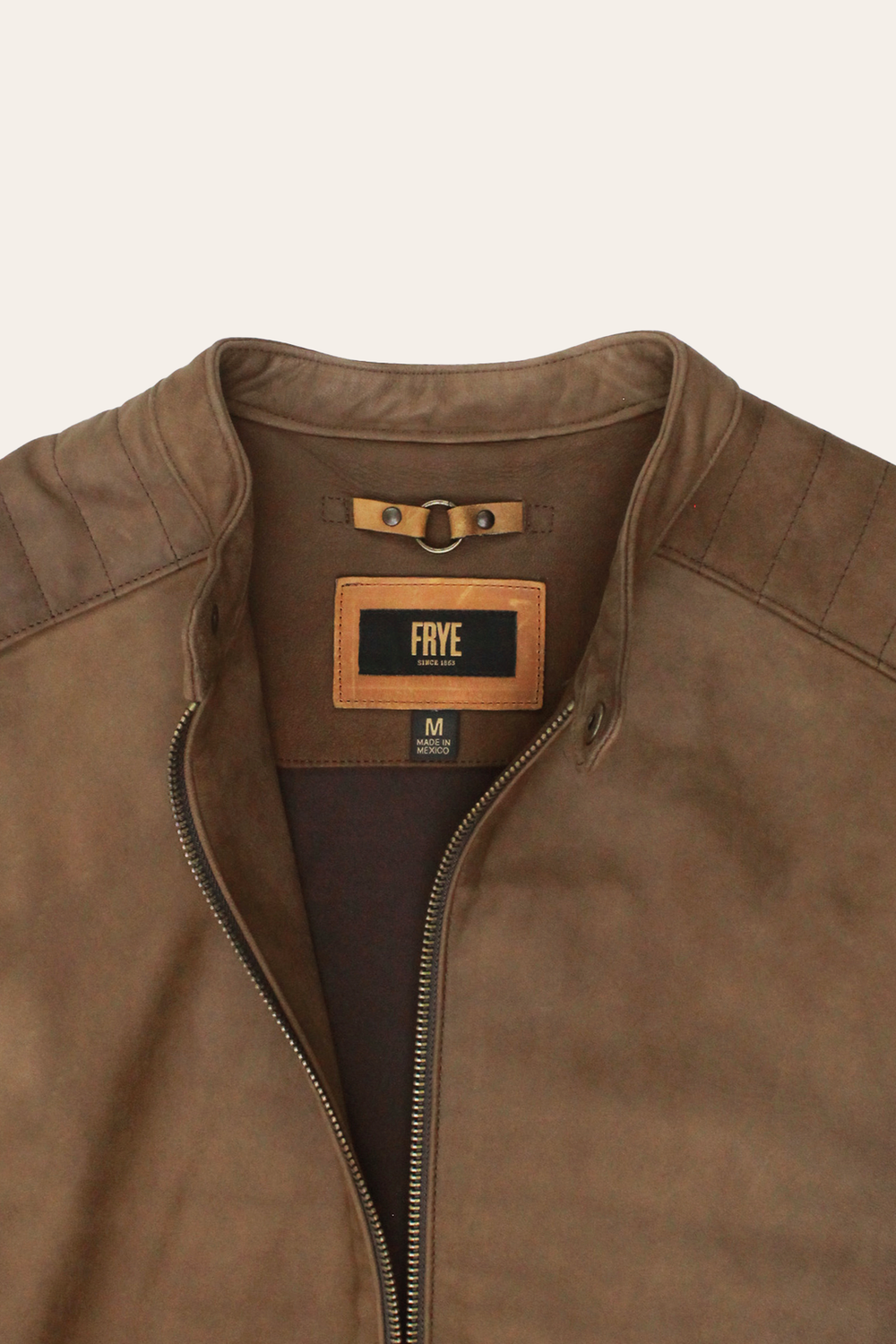 Men’s Tobacco Desert Racer Leather Jacket