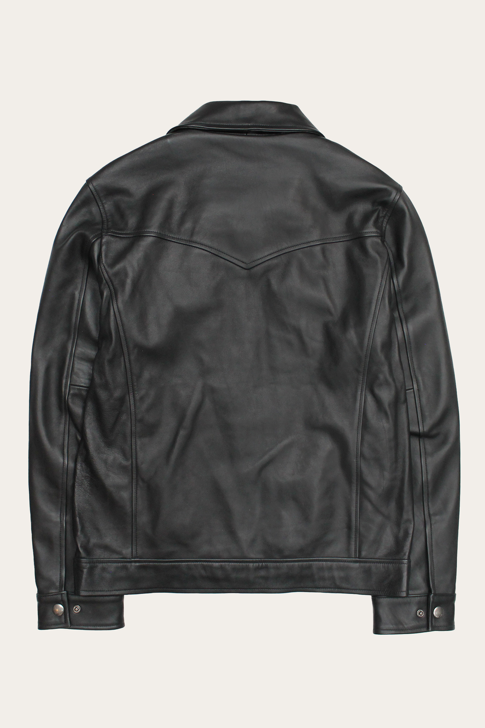Men’s Black Durango Trucker Leather Jacket