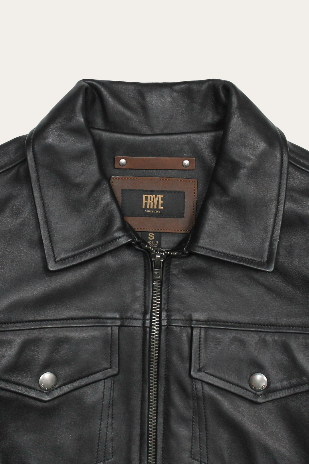 Men’s Black Durango Trucker Leather Jacket