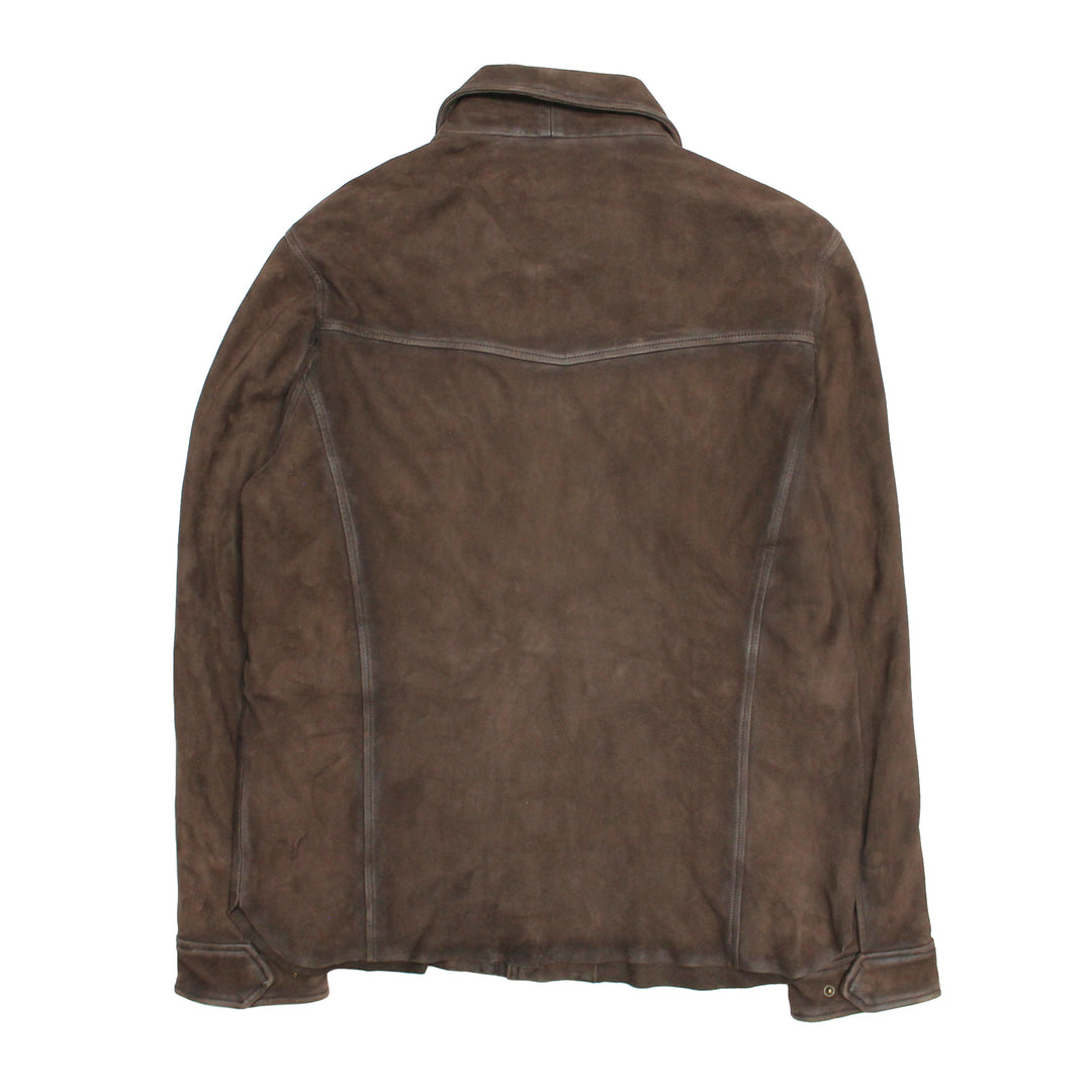 Men’s Dark Brown Brody Suede Shacket