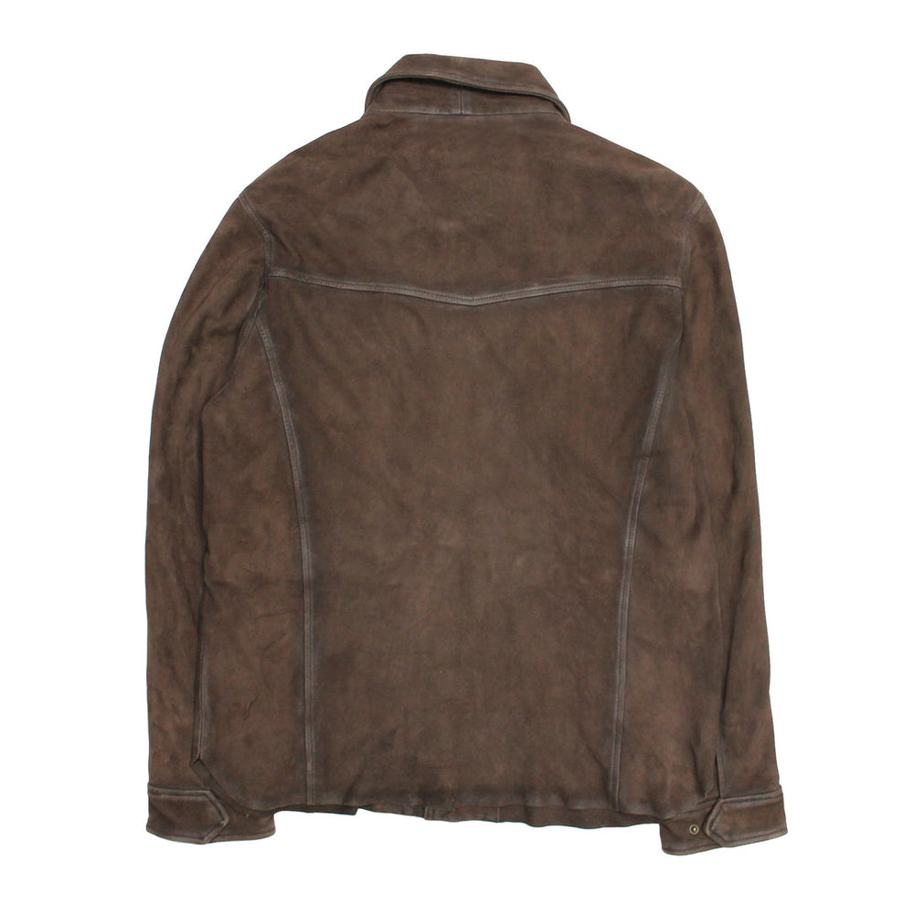 Men’s Dark Brown Brody Suede Shacket