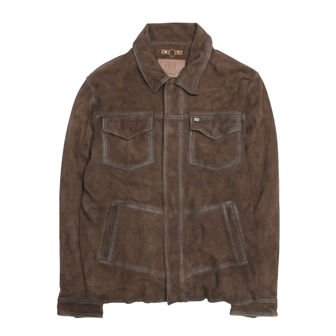 Men’s Dark Brown Brody Suede Shacket