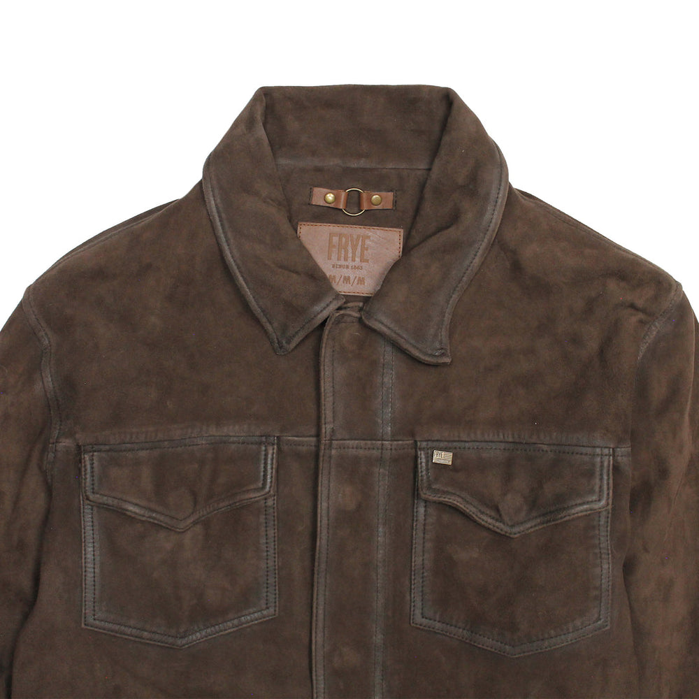 Men’s Dark Brown Brody Suede Shacket