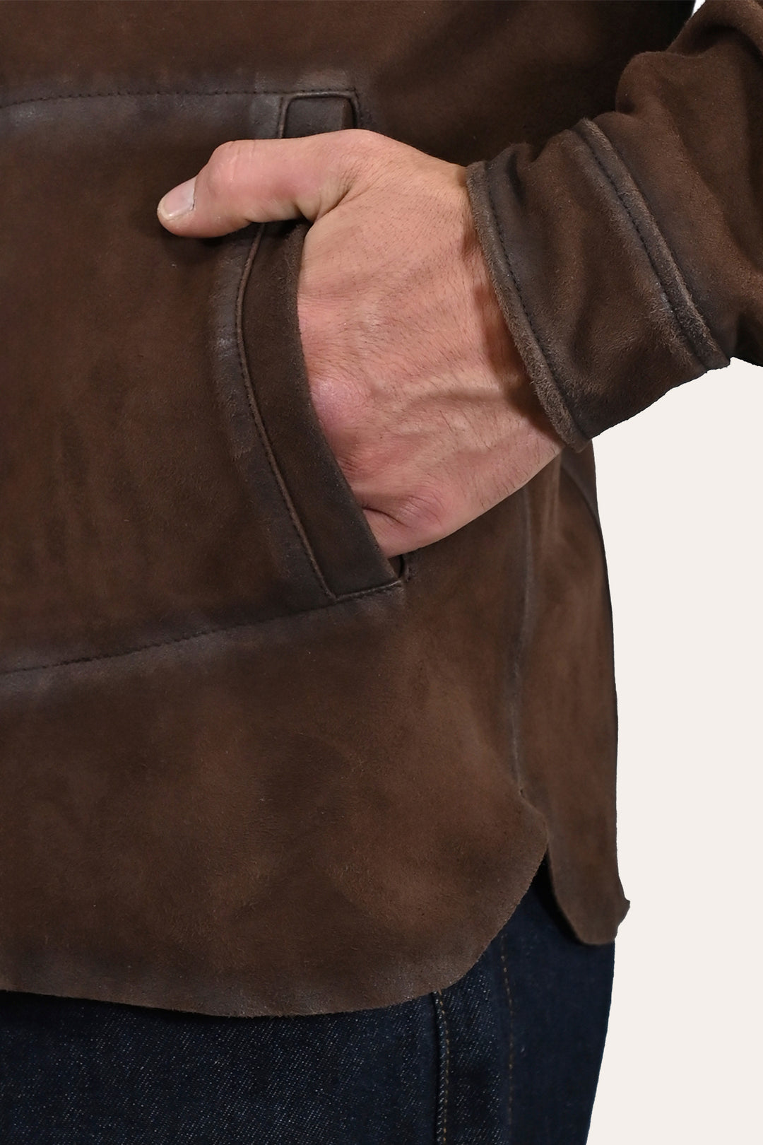 Men’s Dark Brown Brody Suede Shacket