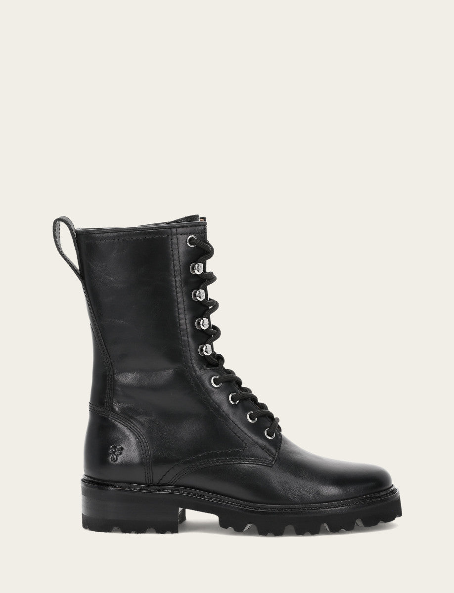Women's Black Olivia Combat Boots