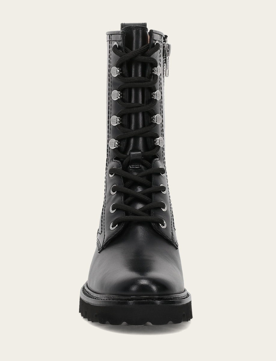 Women's Black Olivia Combat Boots