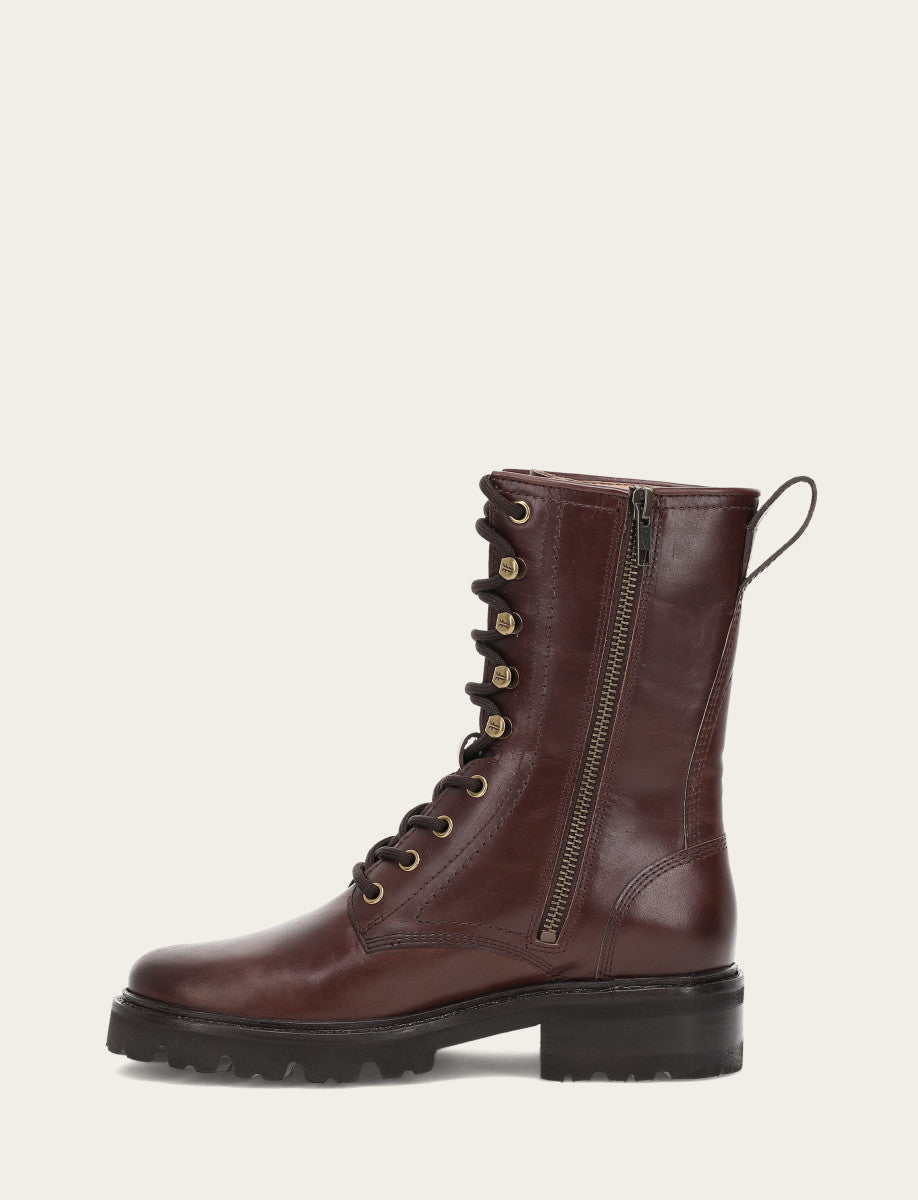 Women's Bourbon Olivia Combat Boots