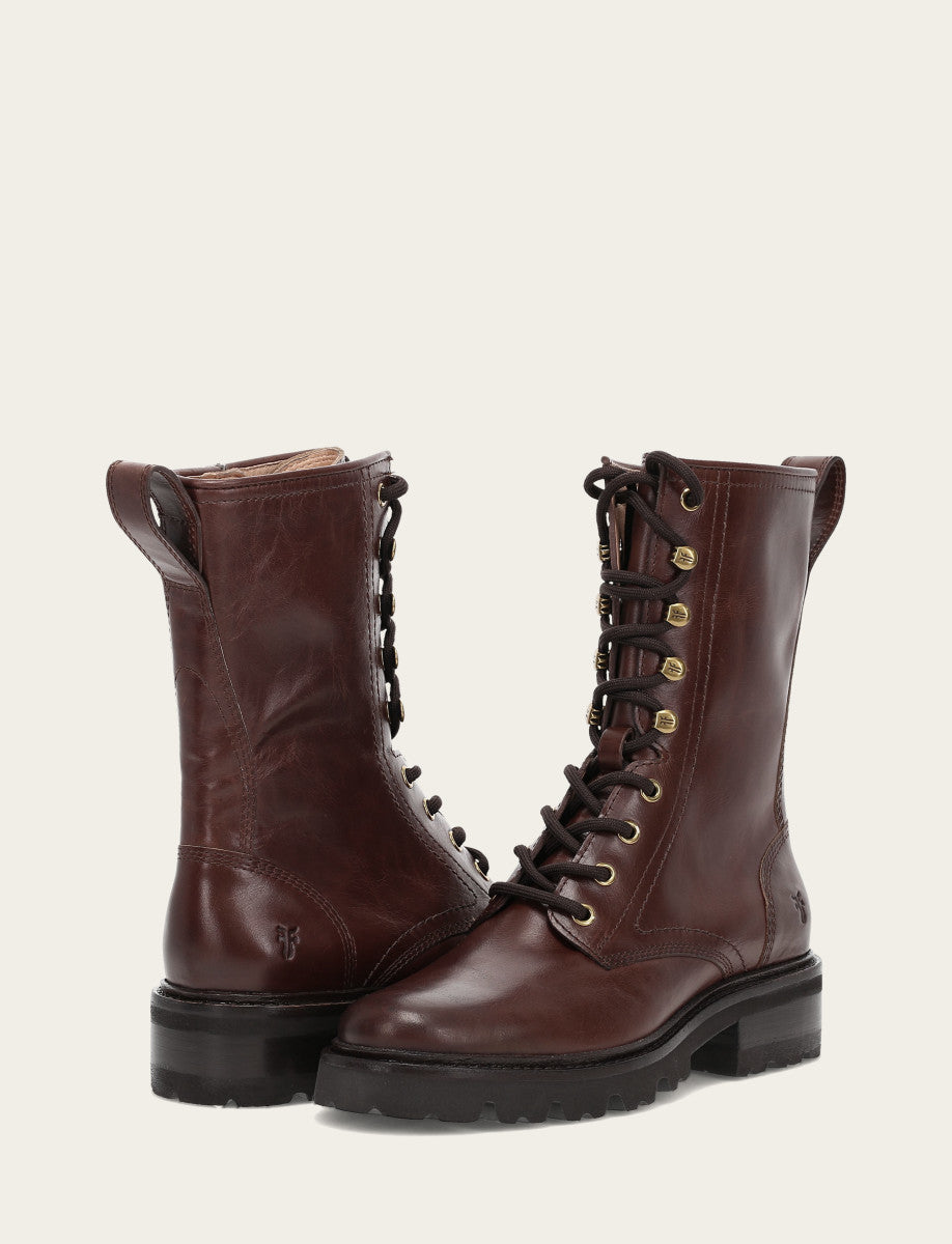 Women's Bourbon Olivia Combat Boots